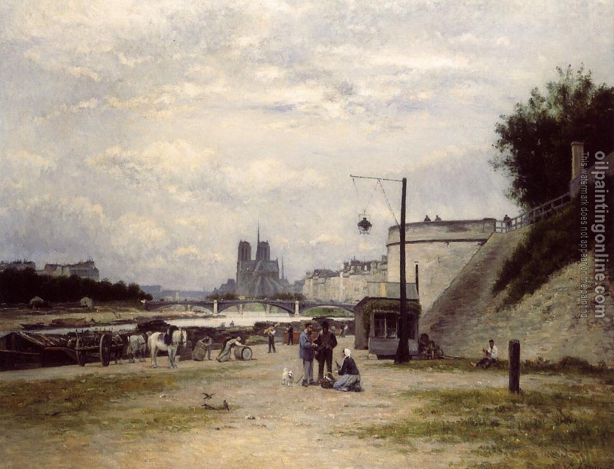 Lepine, Stanislas - The Henri IV Quay, Paris